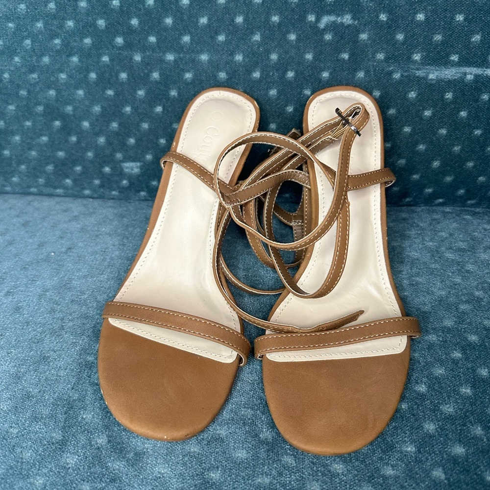Brown Heeled Shoes with Sophisticated Design